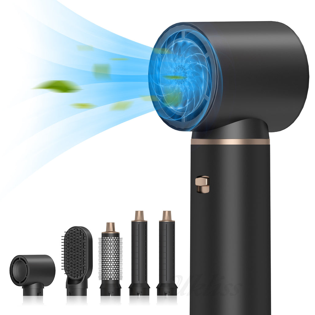 Foreign trade new five-in-one hot air comb straight roll blow three suit curling iron hair straightener hair dryer manufacturers wholesale